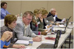 People at a meeting